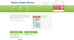 Desktop Screenshot of pacifichealthreview.co.nz